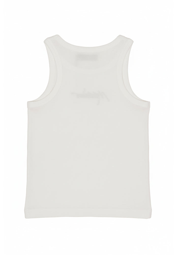 Camiseta de tirantes blanca para niña