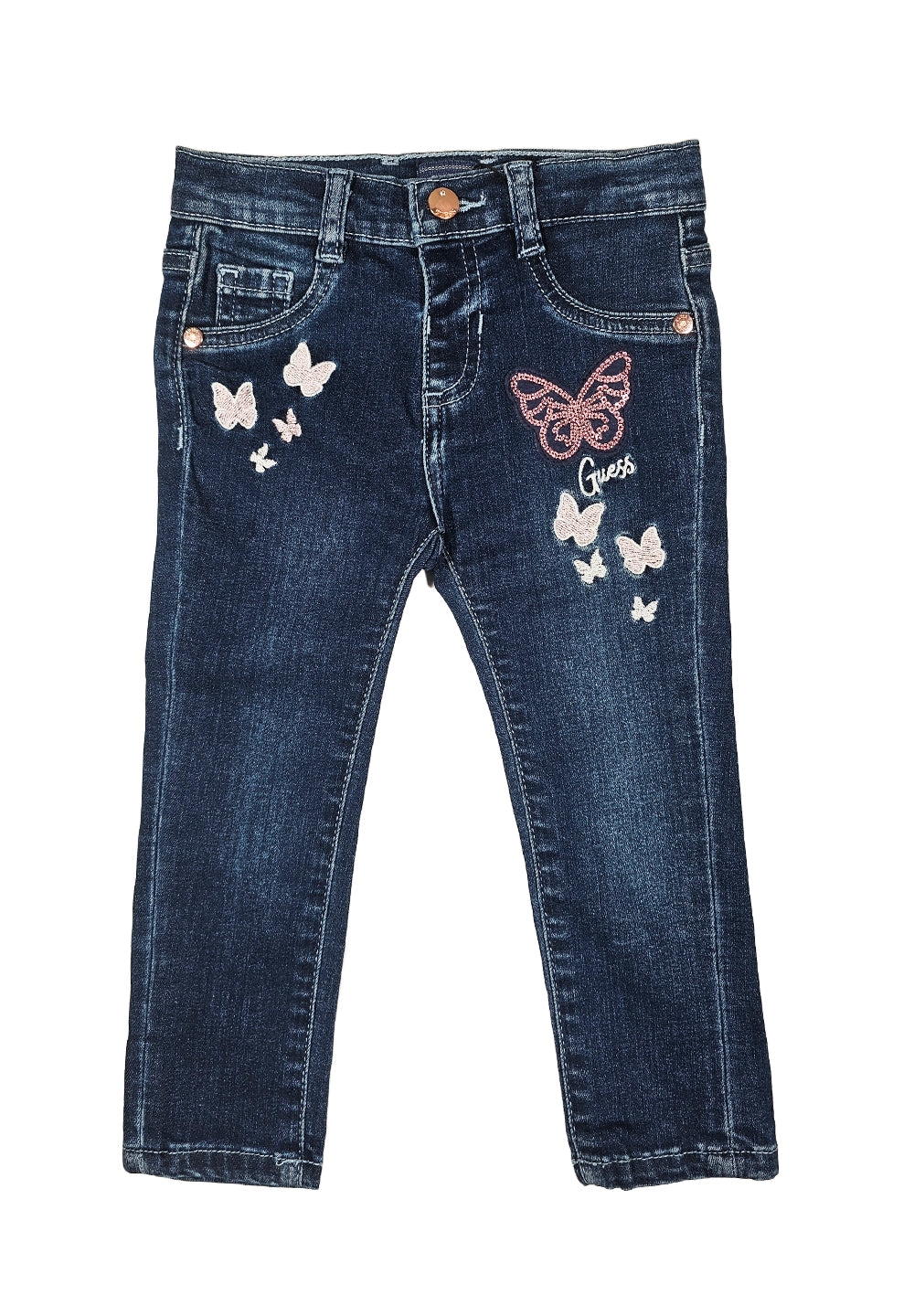 Girl's blue denim jeans