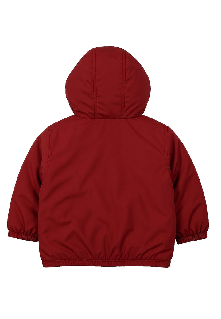Chaqueta color burdeos para recién nacido