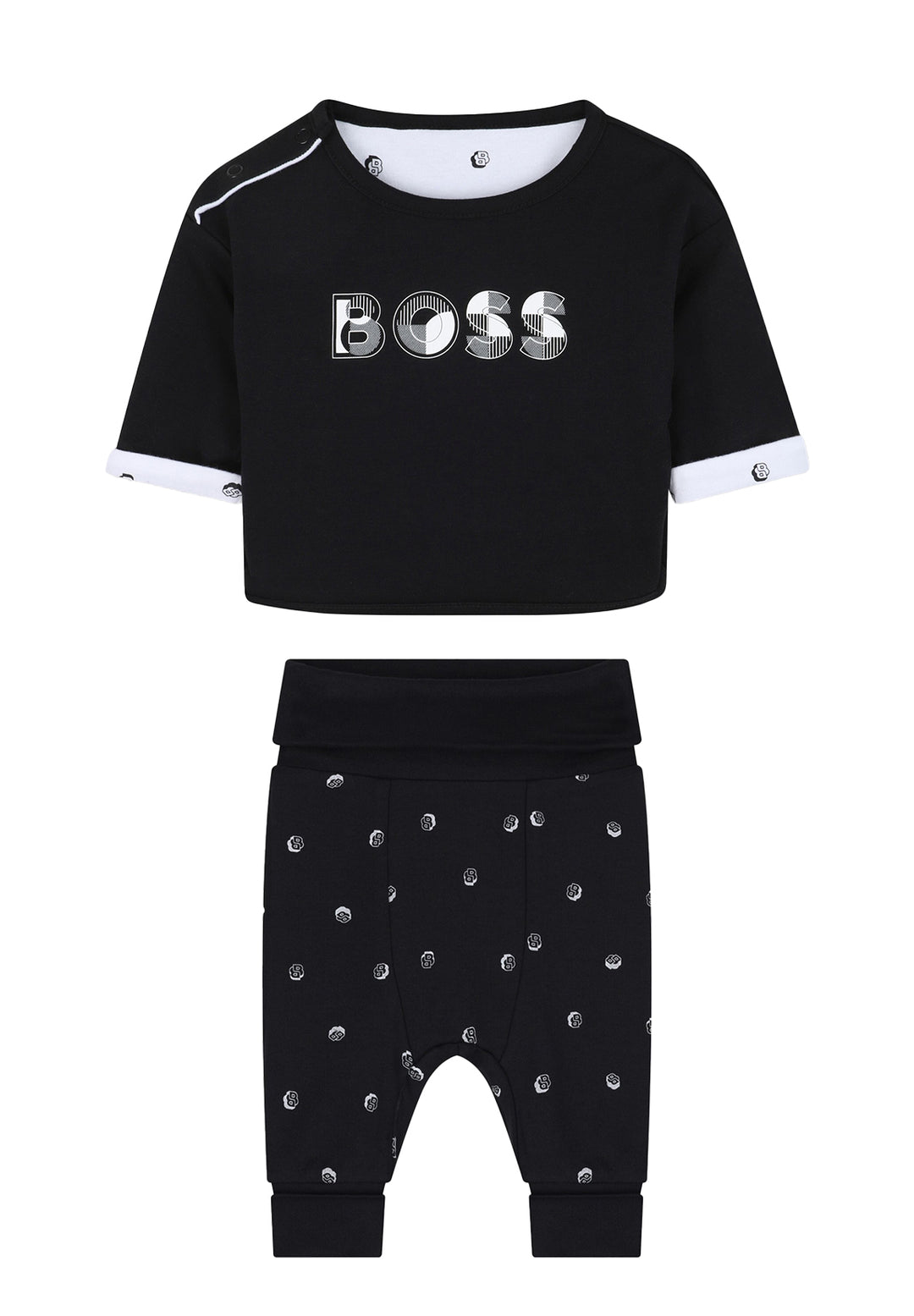 Conjunto blanco y negro para recién nacido