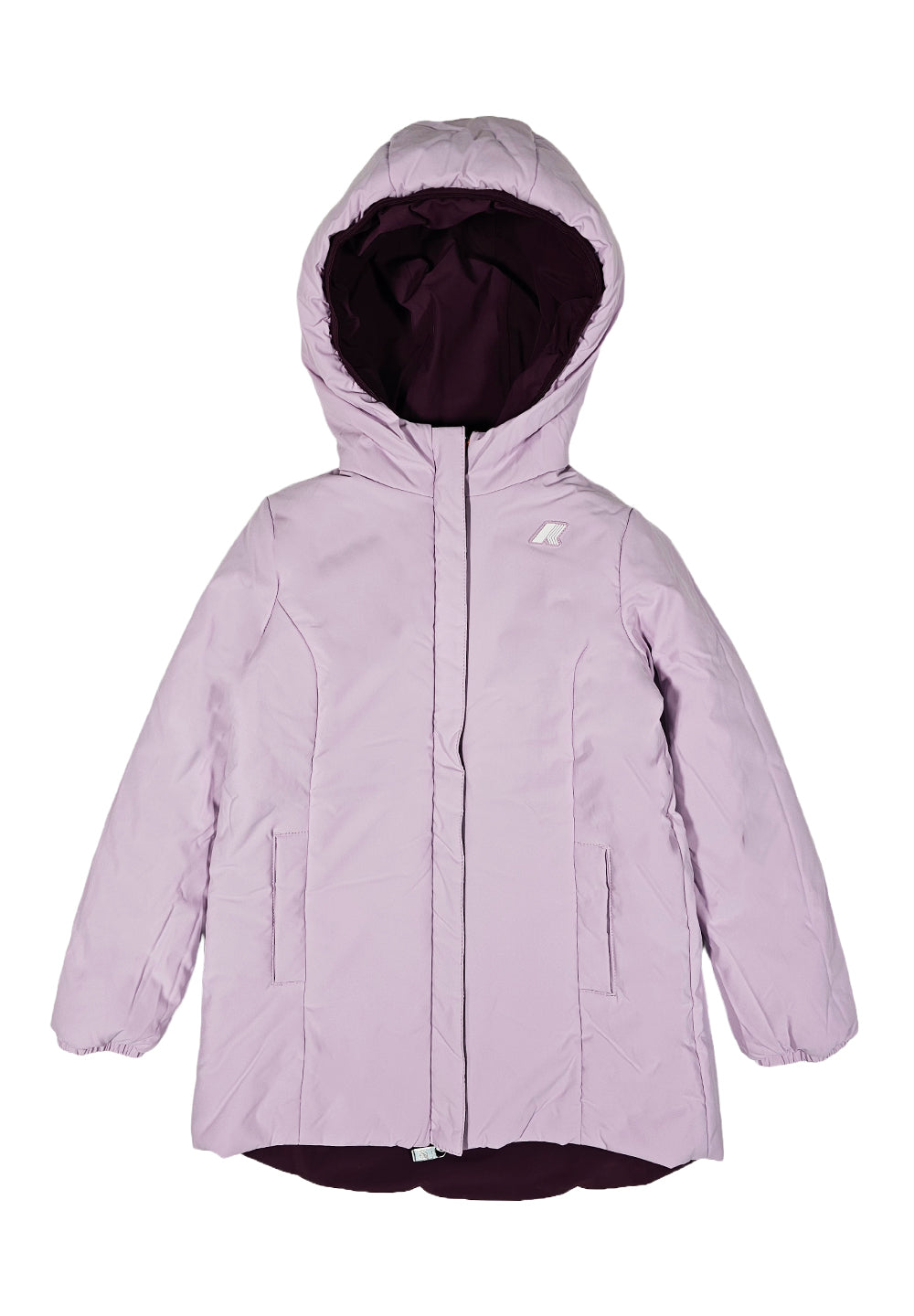 veste réversible rose-violette pour filles