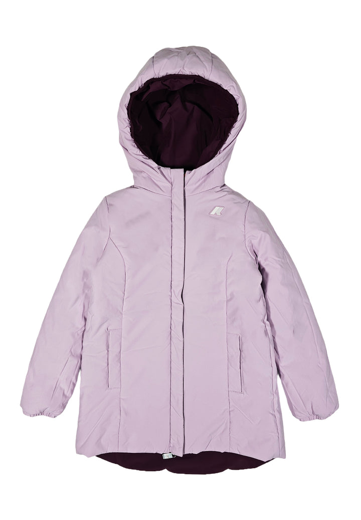 veste réversible rose-violette pour filles