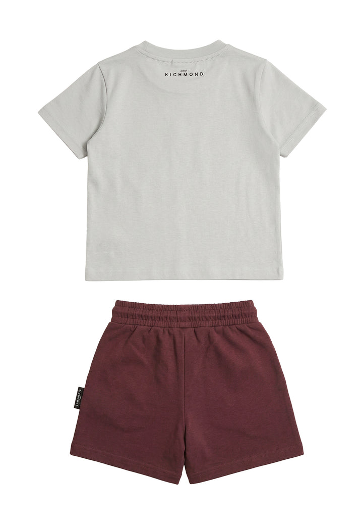 Grau-kakaofarbenes Baby-Outfit
