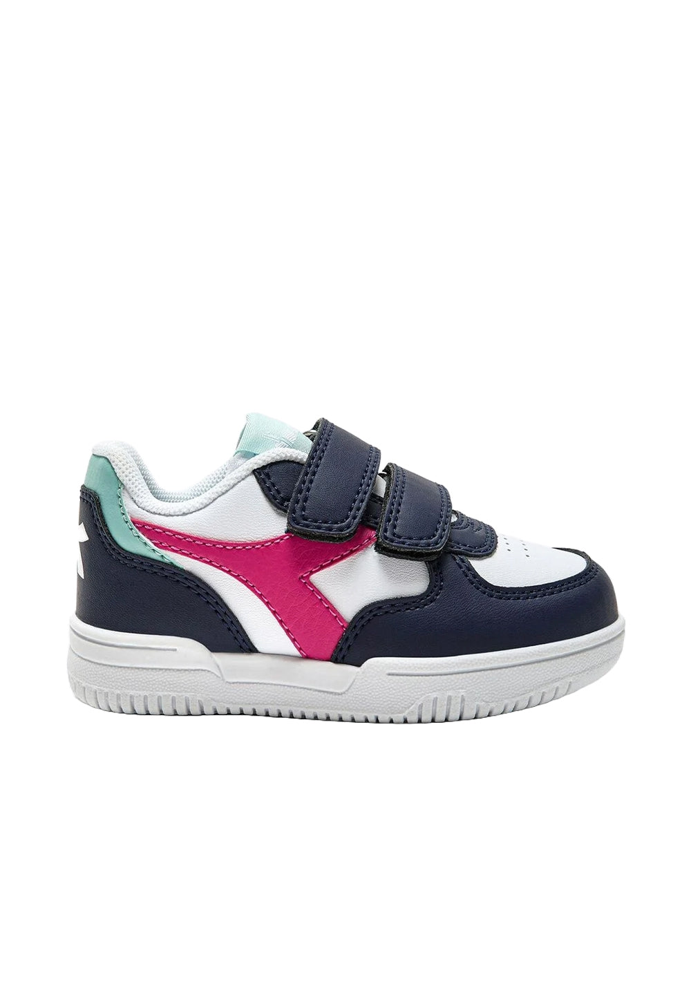 Zapatos blanco-fucsia para bebé