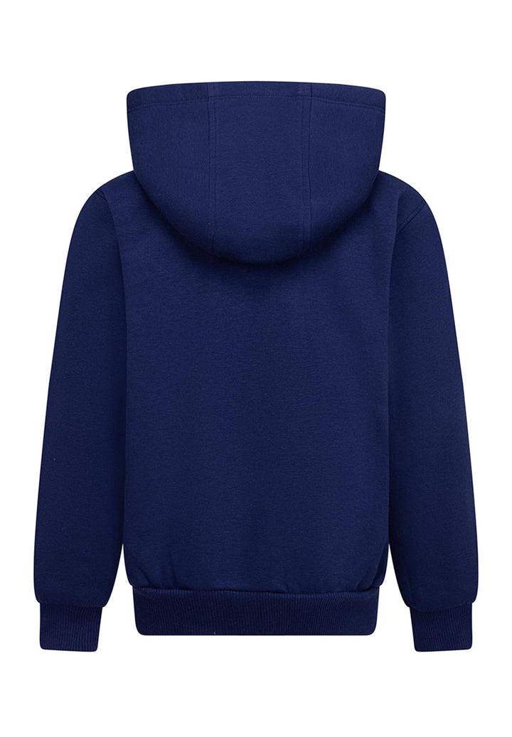 Sudadera azul con cremallera para niño