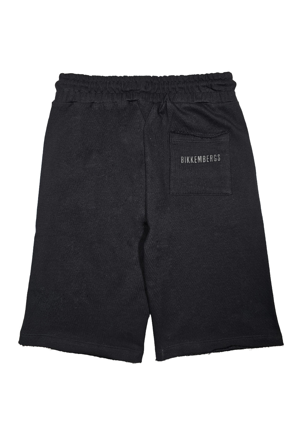 Black fleece shorts for boys
