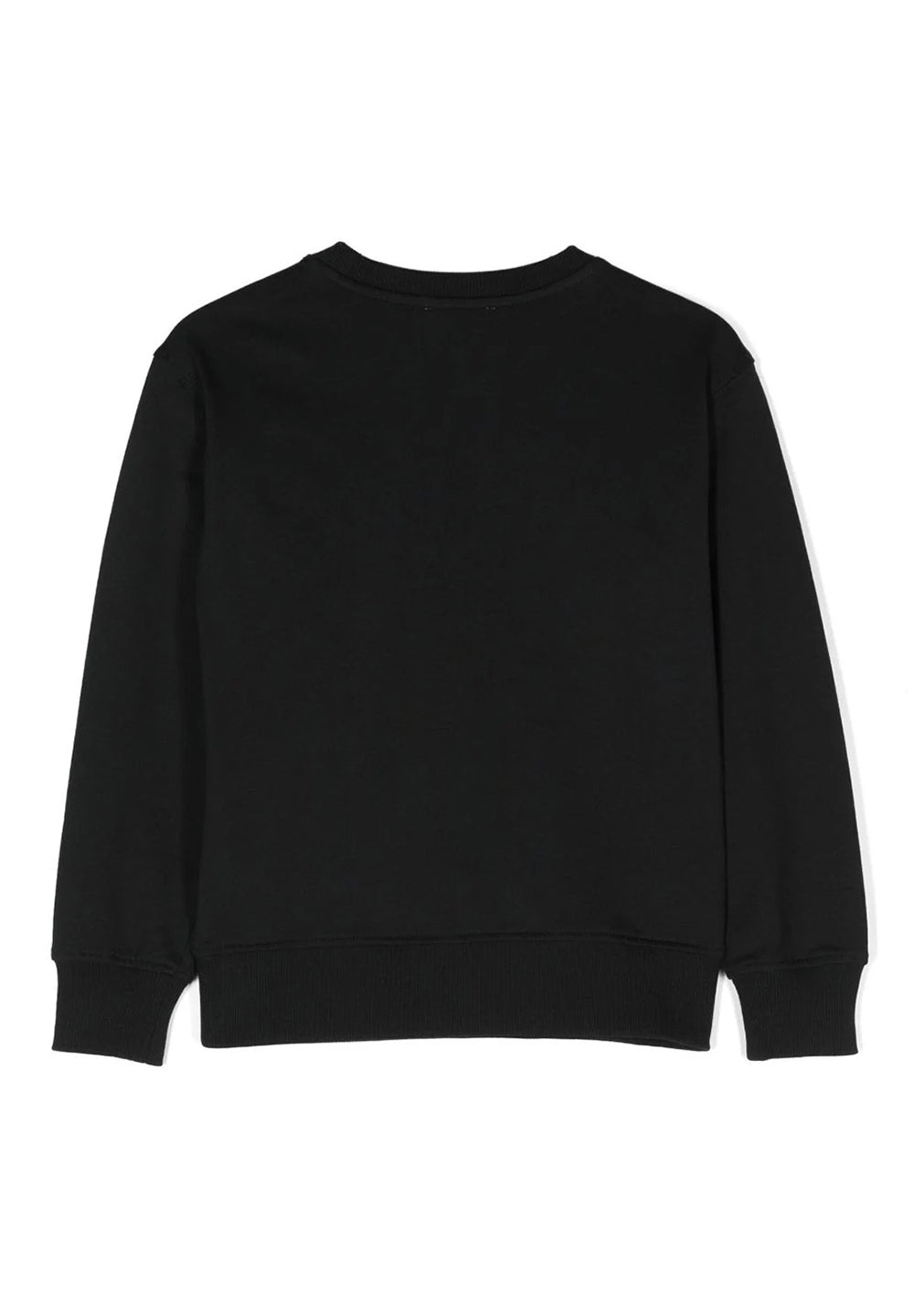 Sweat-shirt noir à col rond pour enfant
