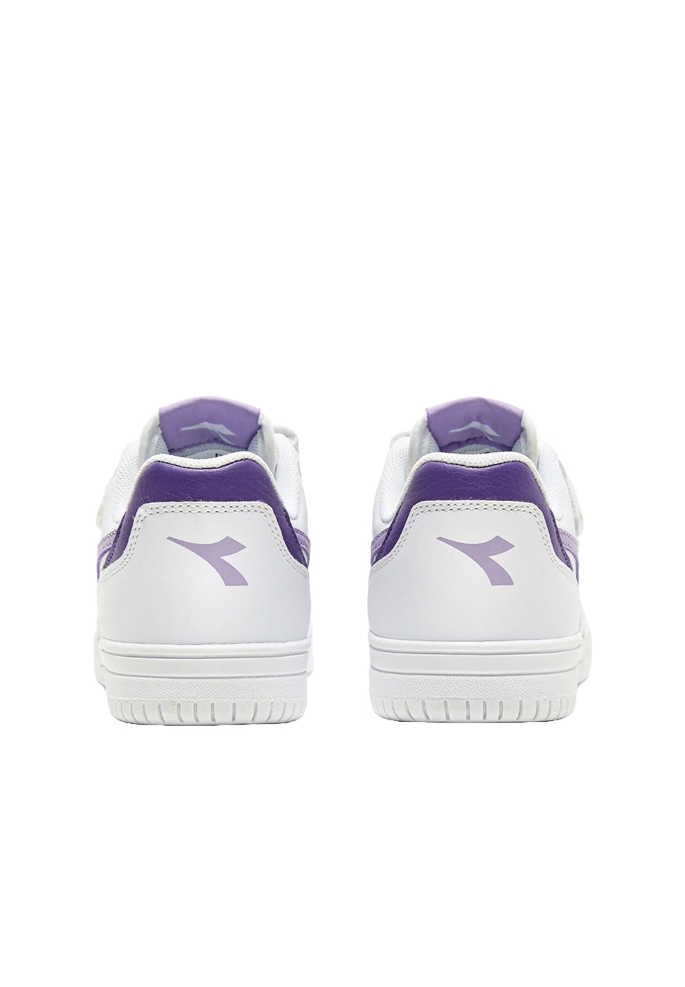 Chaussures blanches et violettes pour filles