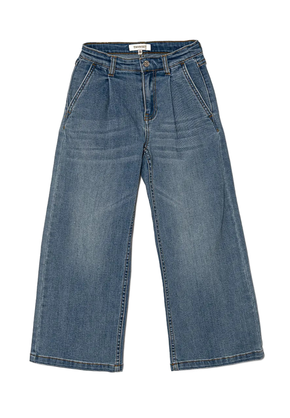 Jeans azules de mezclilla para niña