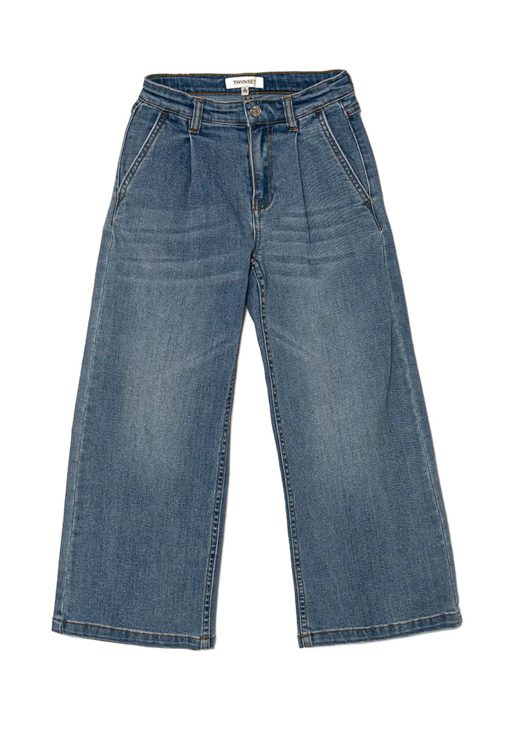 Jeans azules de mezclilla para niña