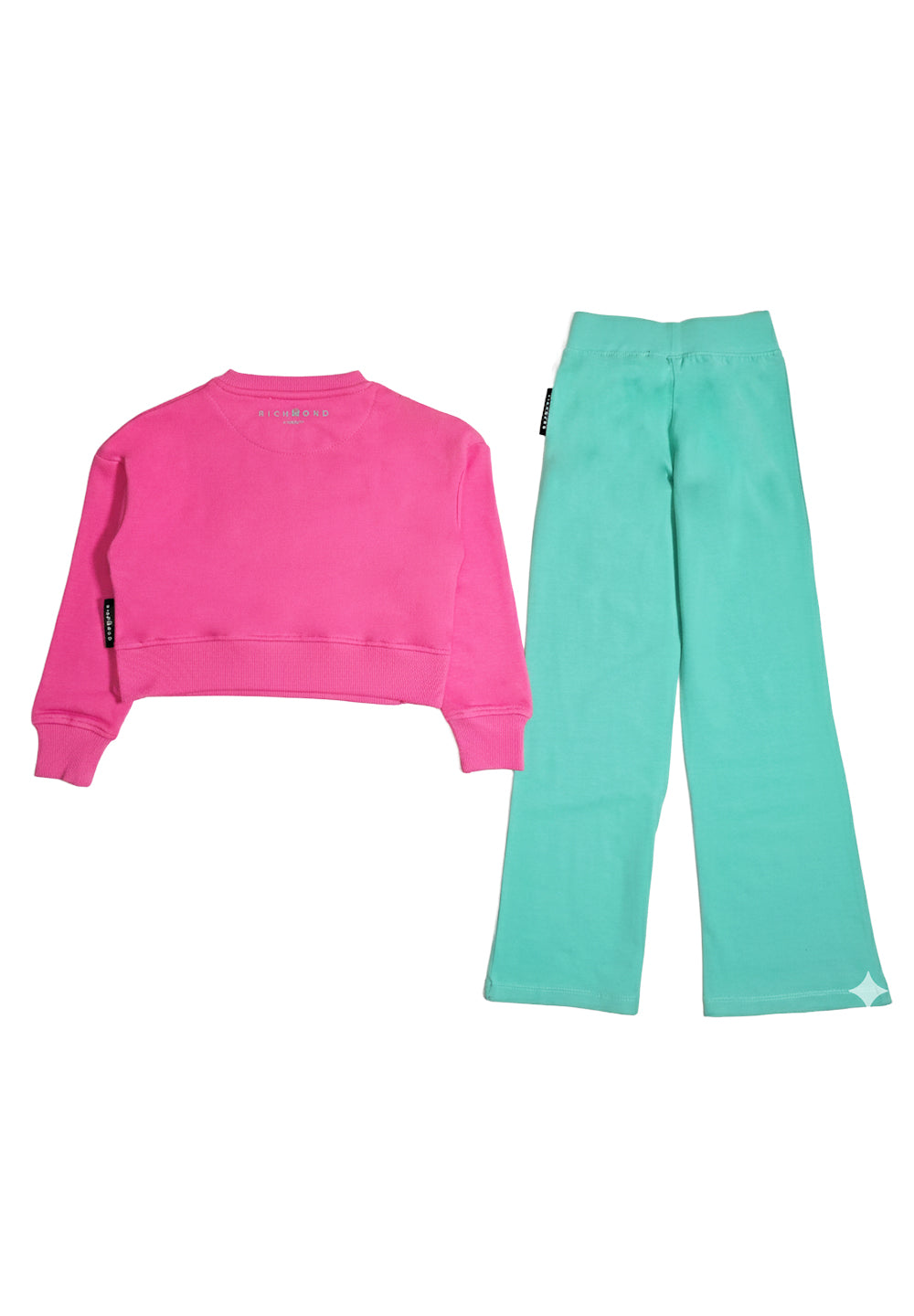Fuchsia and green outfit for baby girl