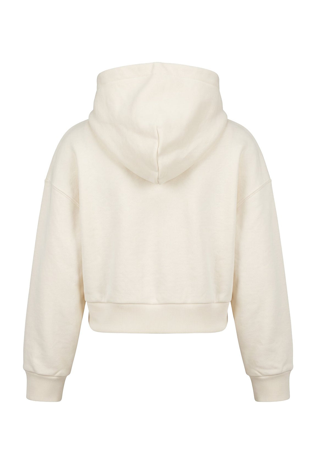 Felpa cappuccio bianca per bambina