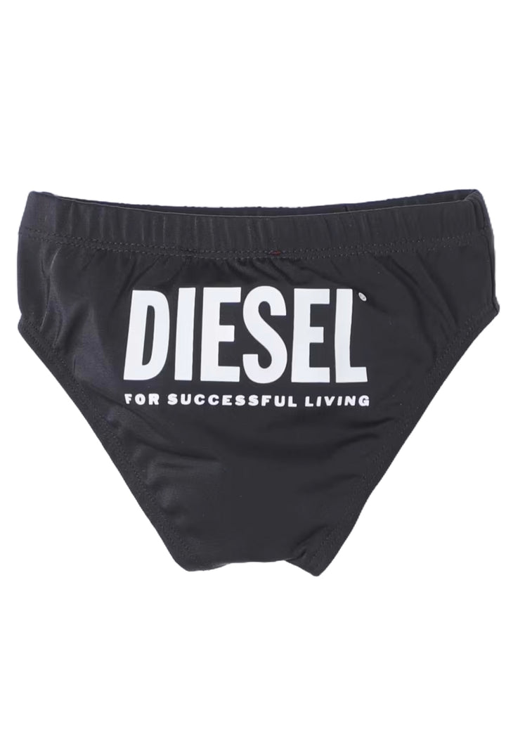 Bañador tipo slip negro para bebé