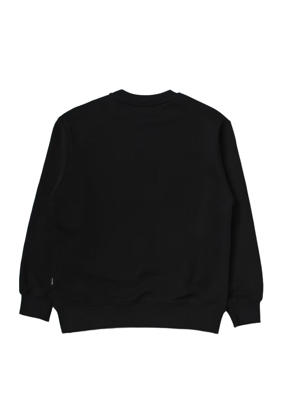 Sweat-shirt noir à col rond pour fille