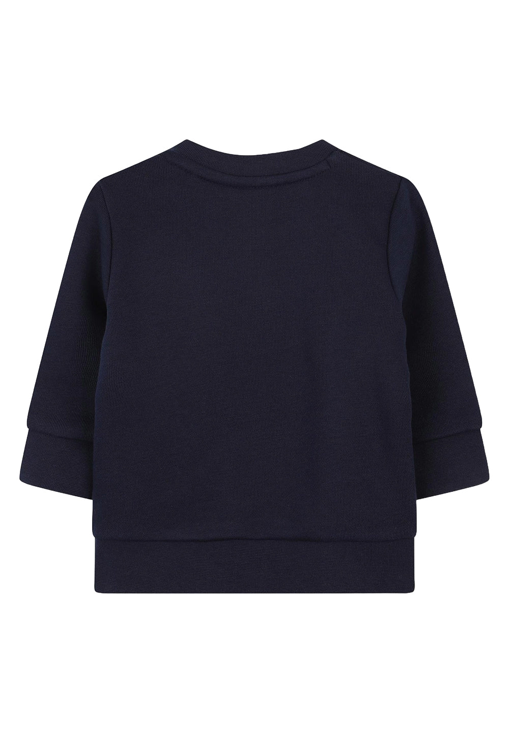 Marineblaues Rundhals-Sweatshirt für Neugeborene