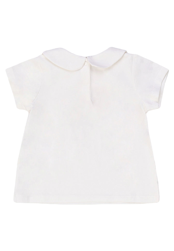 T-shirt crème pour bébé fille