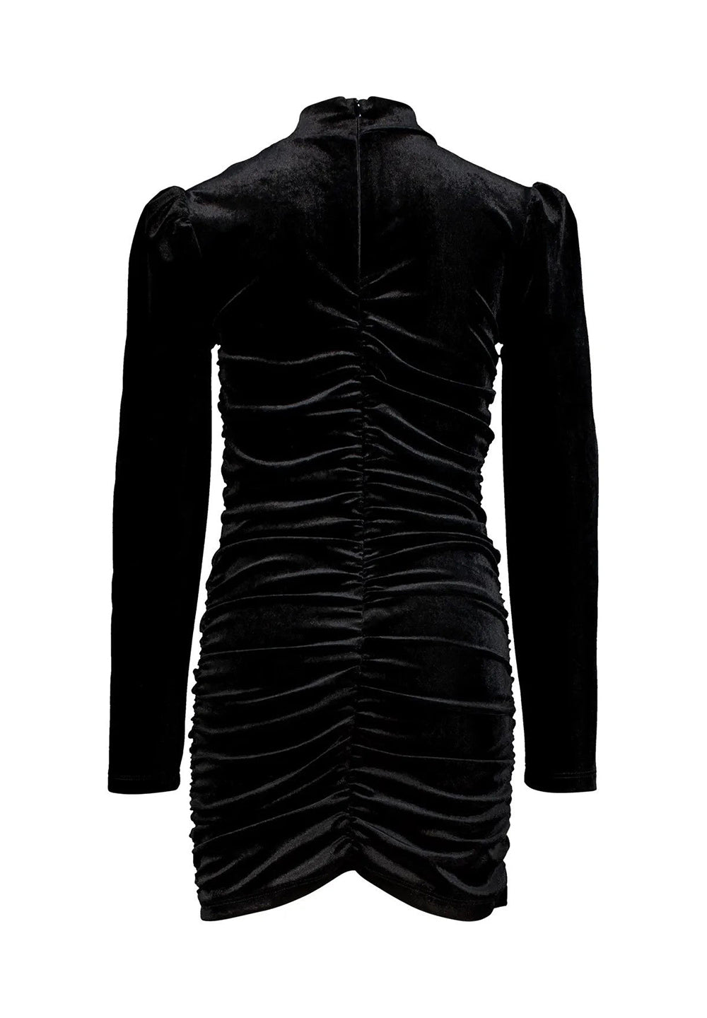 Vestido de chenilla negro para niña