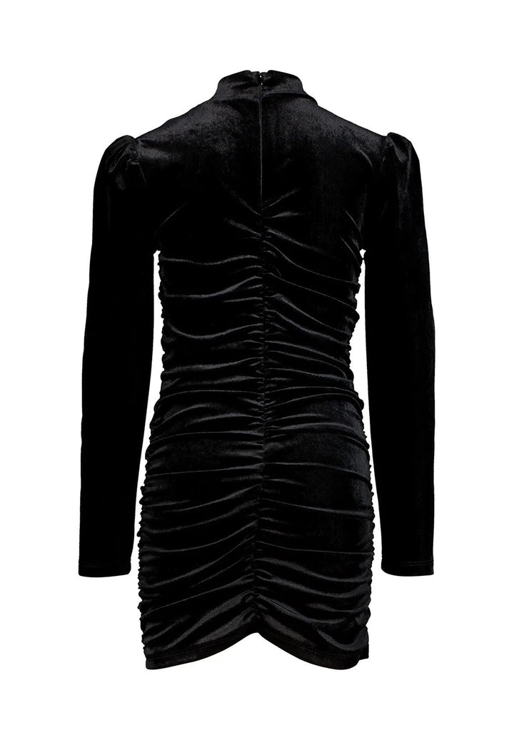 Vestido de chenilla negro para niña