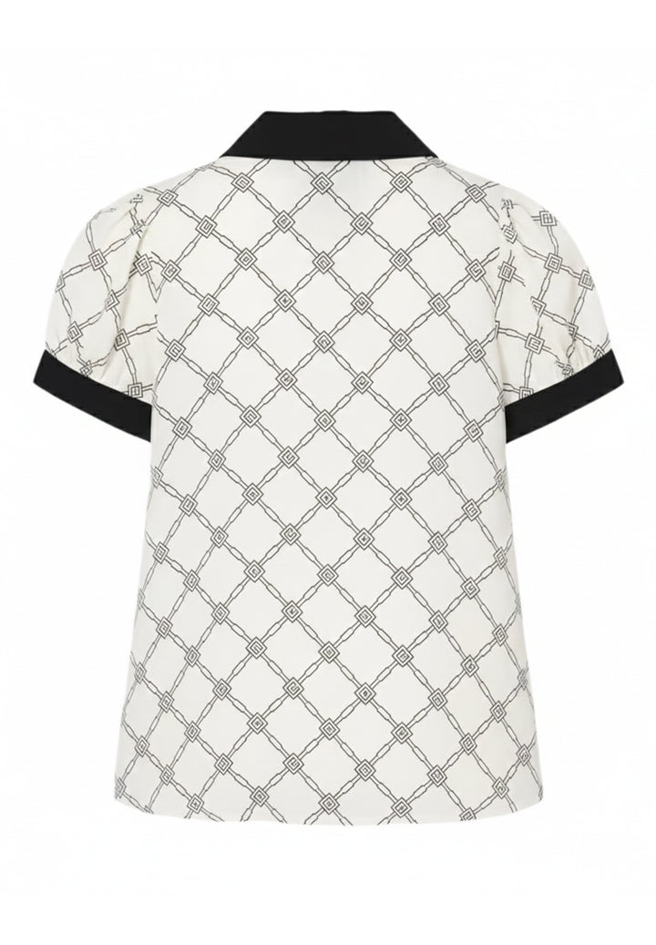 Cream and black dress for baby girl