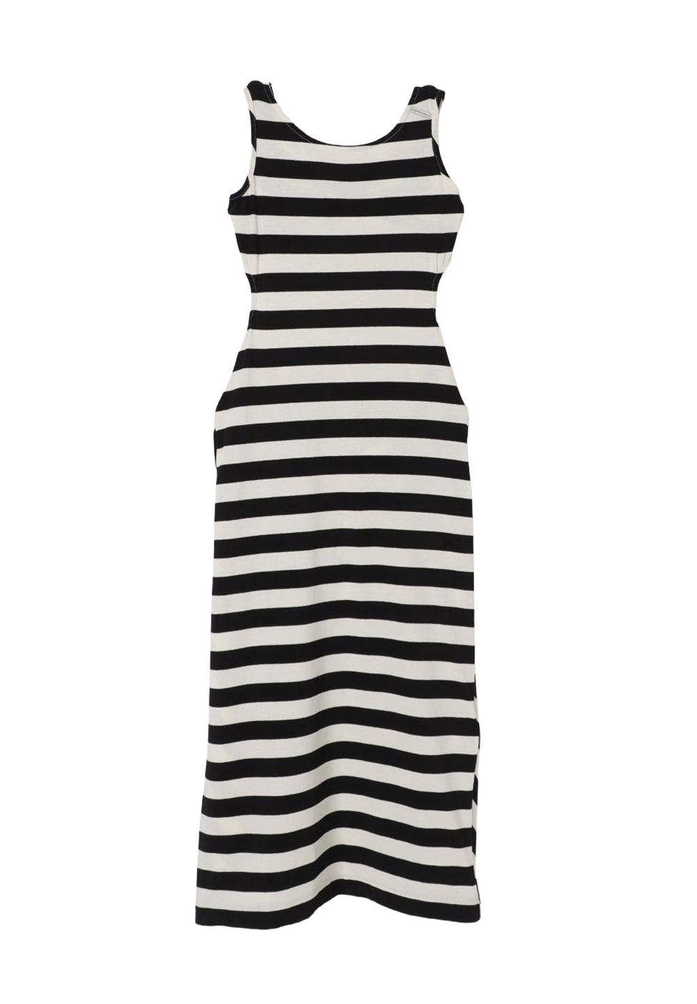 Weiß-schwarzes Kleid für Mädchen