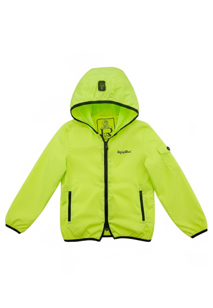 Neon green jacket for child