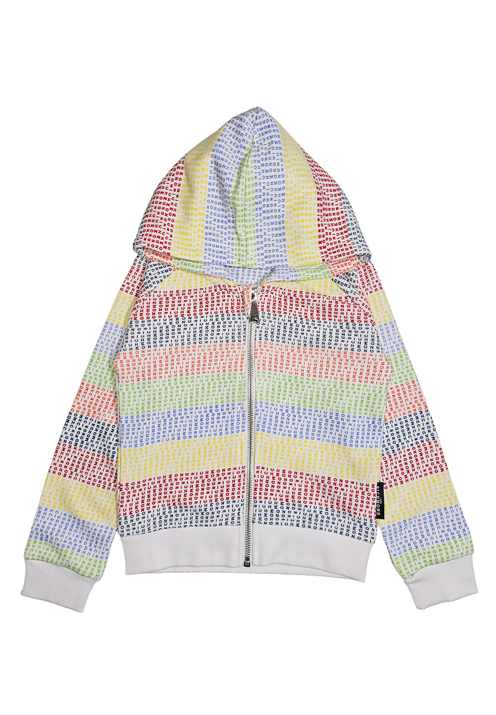 Sweat-shirt zippé multicolore pour nouveau-né