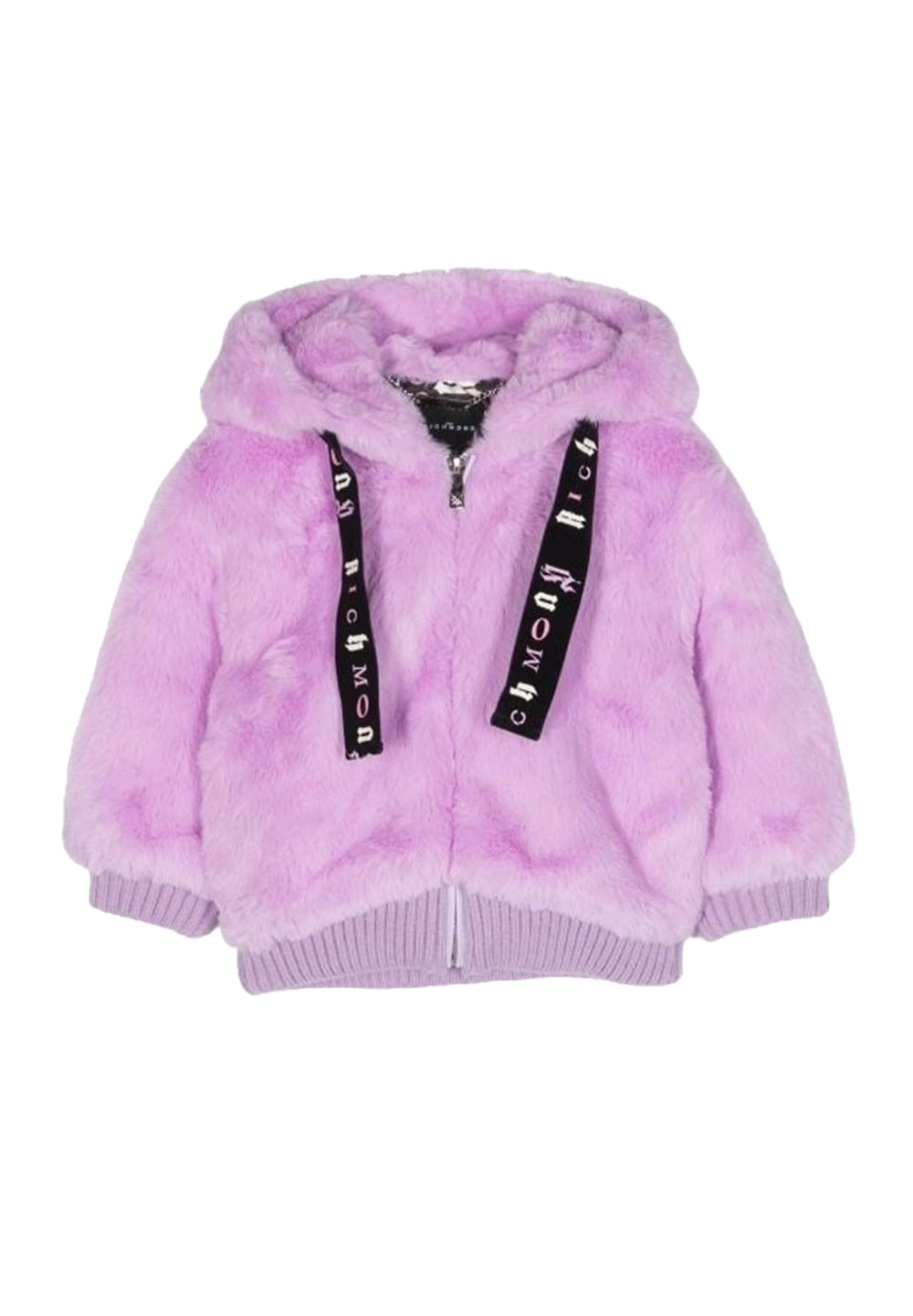 Veste en fourrure lilas pour bébé fille nouveau-née