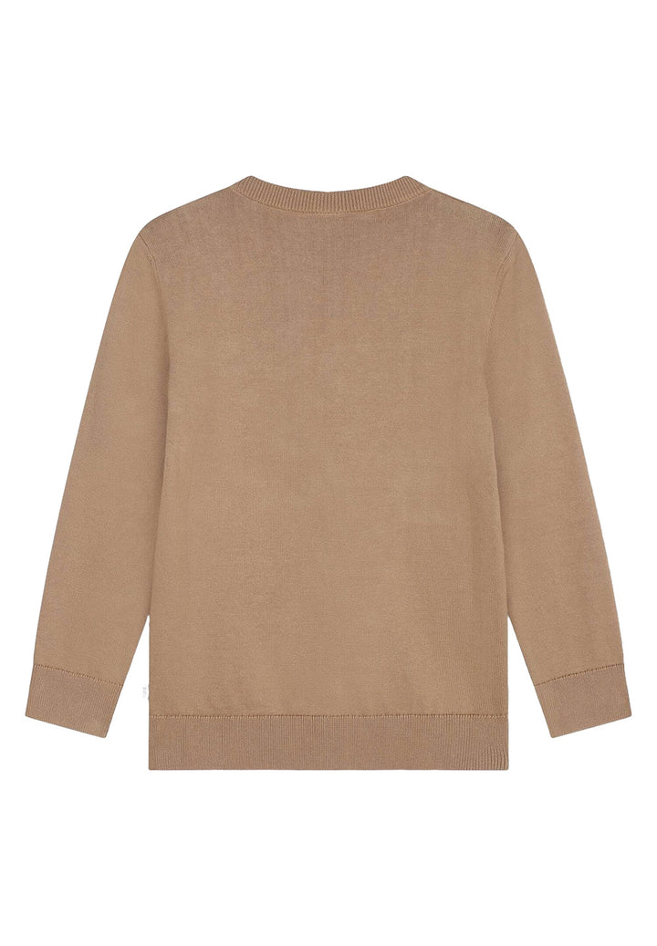 Beigefarbener Pullover für Kinder