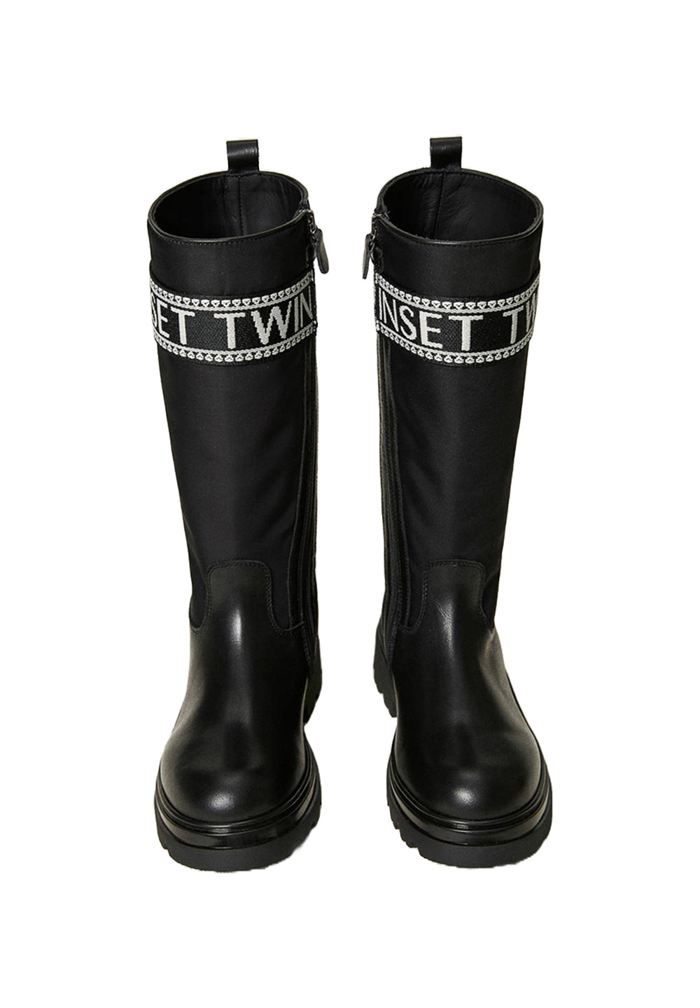 Schwarze hohe Stiefel für Mädchen