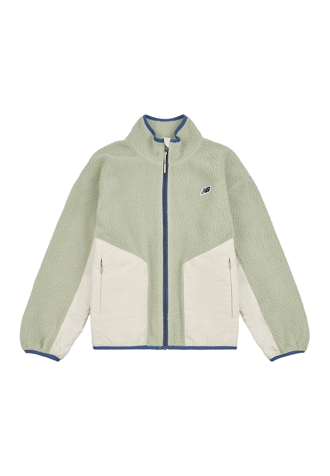 Fleece-Reißverschluss-Sweatshirt in Grün für Kinder