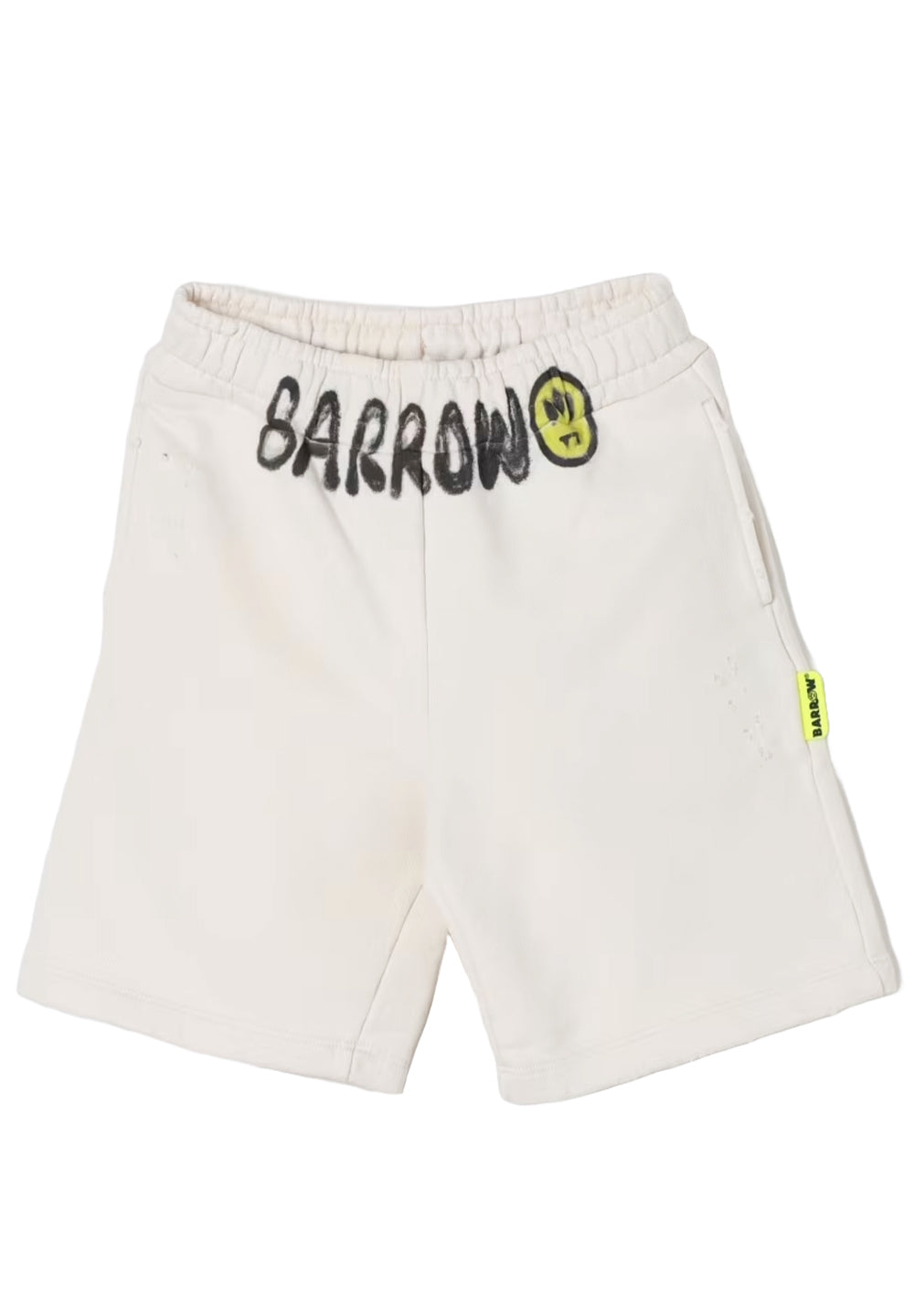 Bermuda sweat-shirt crème pour garçon