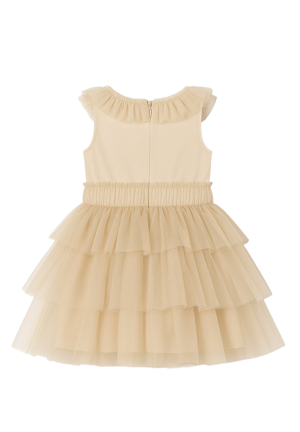Beiges Kleid für kleines Mädchen