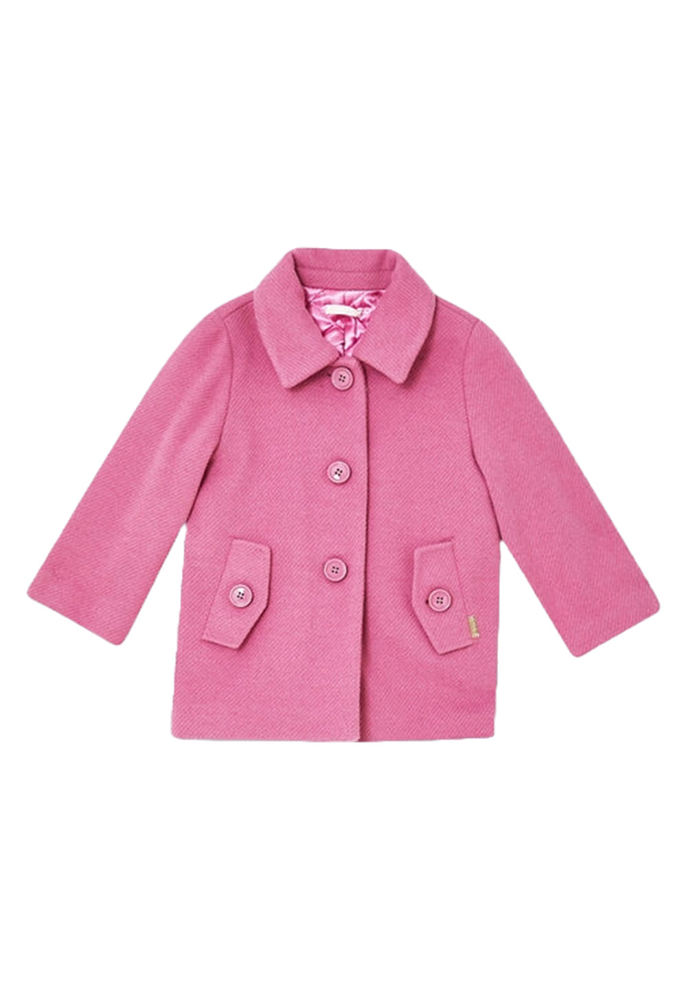Abrigo rosa para niña