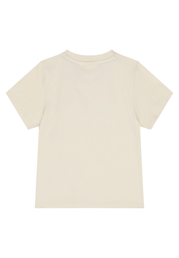 Sand-colored baby t-shirt