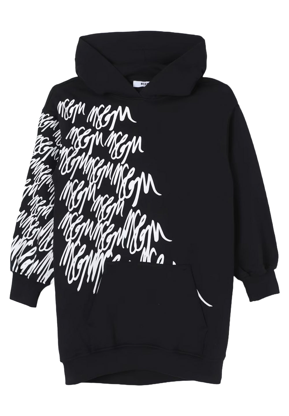 Vestido sudadera negro para niña