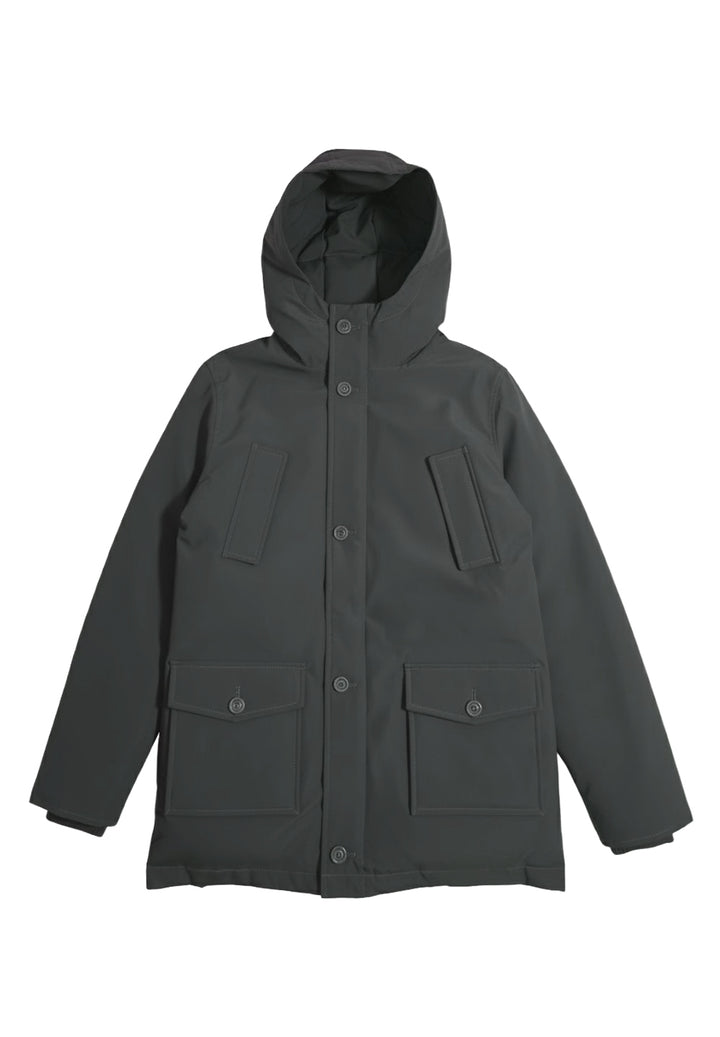 Schwarze olivgrüne Jacke für Kinder