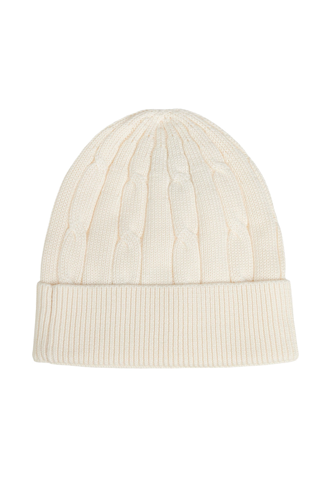 Cremefarbene Unisex-Mütze