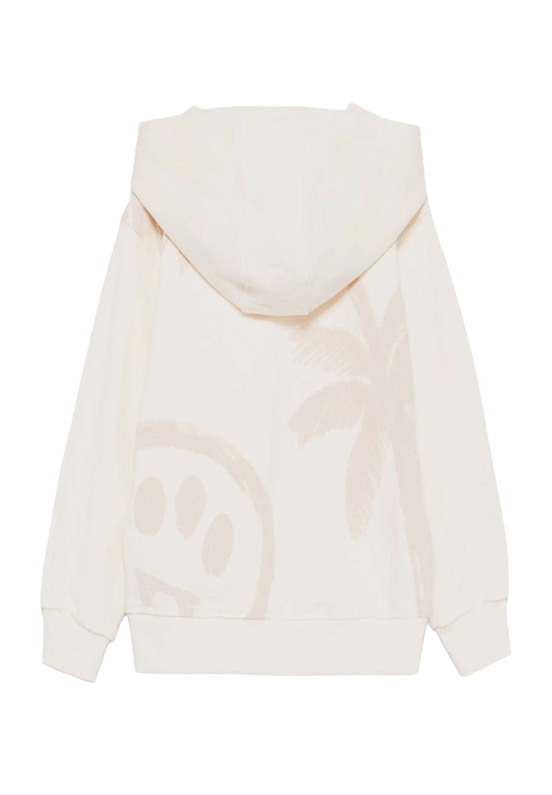 Sudadera con capucha color crema unisex