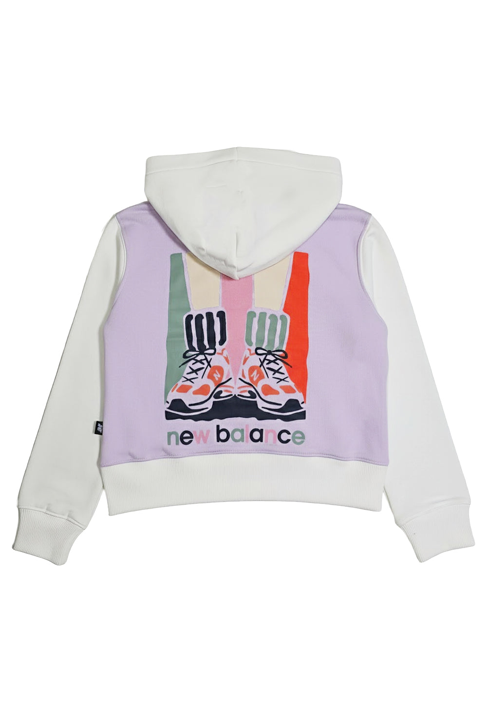 Weißer Kapuzenpullover für Mädchen