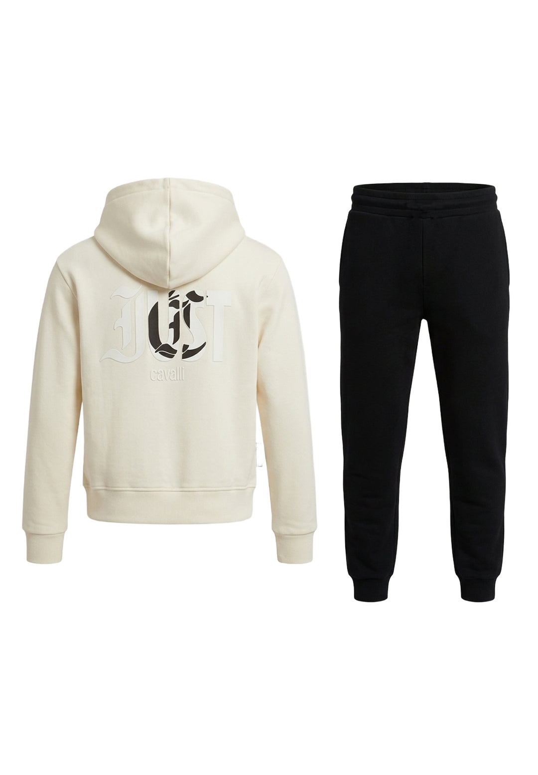 Sweatshirt-Set für Jungen in Creme-Schwarz