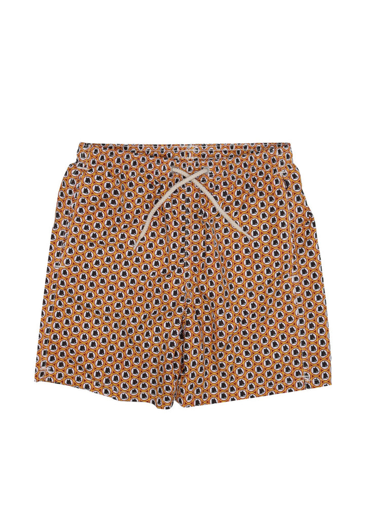 AS Roma multicolor boxer swim trunks for kids