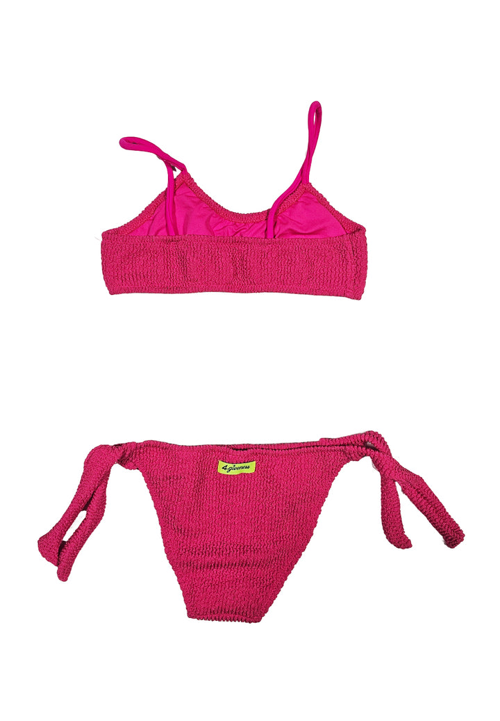 Costume bikini fuxia per bambina - Primamoda kids