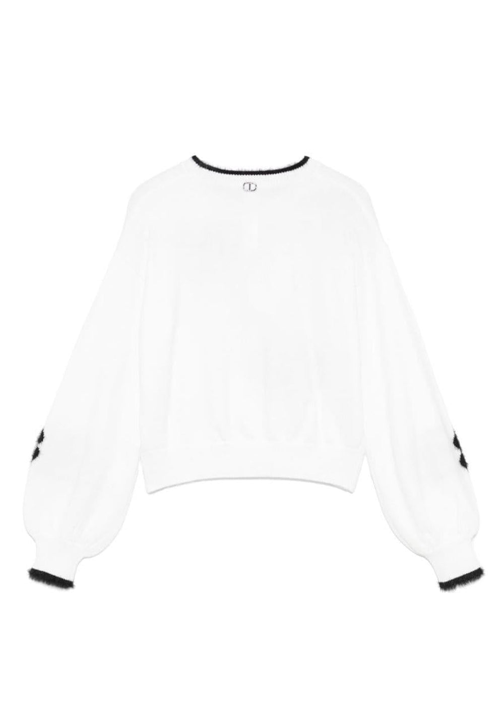 Black and white sweater for girls