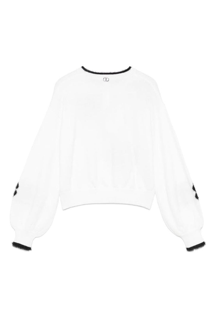 Black and white sweater for girls