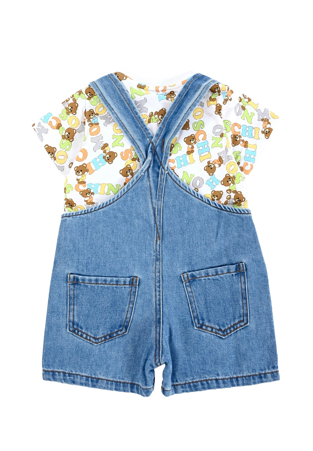 Blaue Jeans-Overalls für Neugeborene