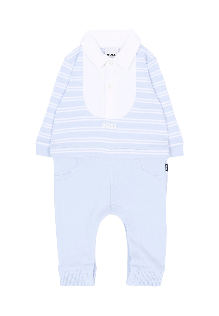 Light blue baby onesie