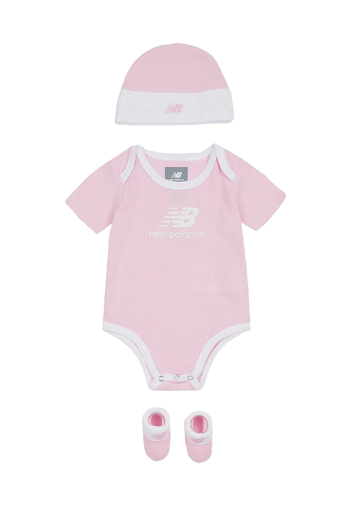 Conjunto de 3 piezas rosa para bebé niña