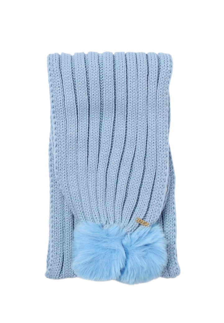 Light blue scarf for a baby girl