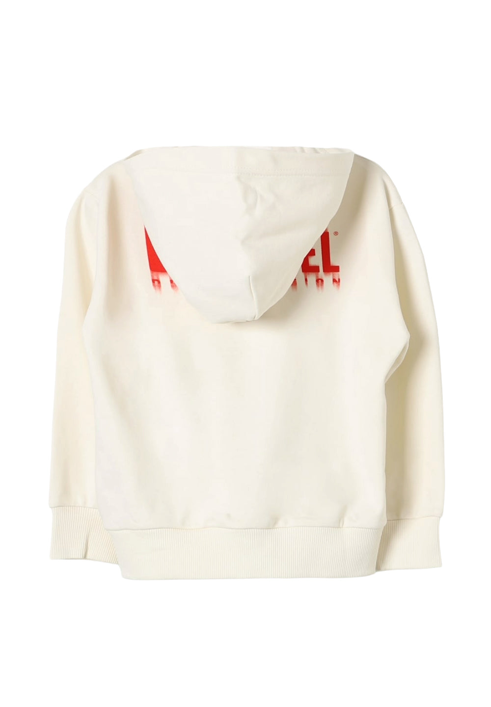 Cremefarbenes Sweatshirt mit Reißverschluss für Kinder