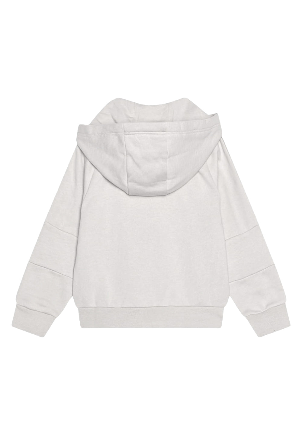 Sudadera blanca con cremallera para niño